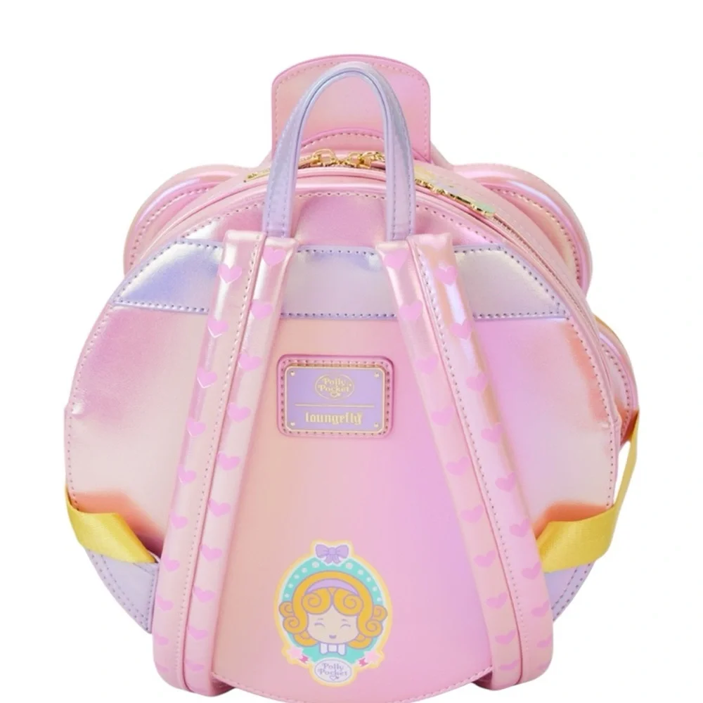 Loungefly POLLY POCKET Polly Pocket Compact Playset Figural Mini Backpack NWT - Picture 9 of 10